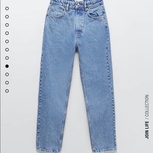 Zara High Rise Vintage Mom Jeans